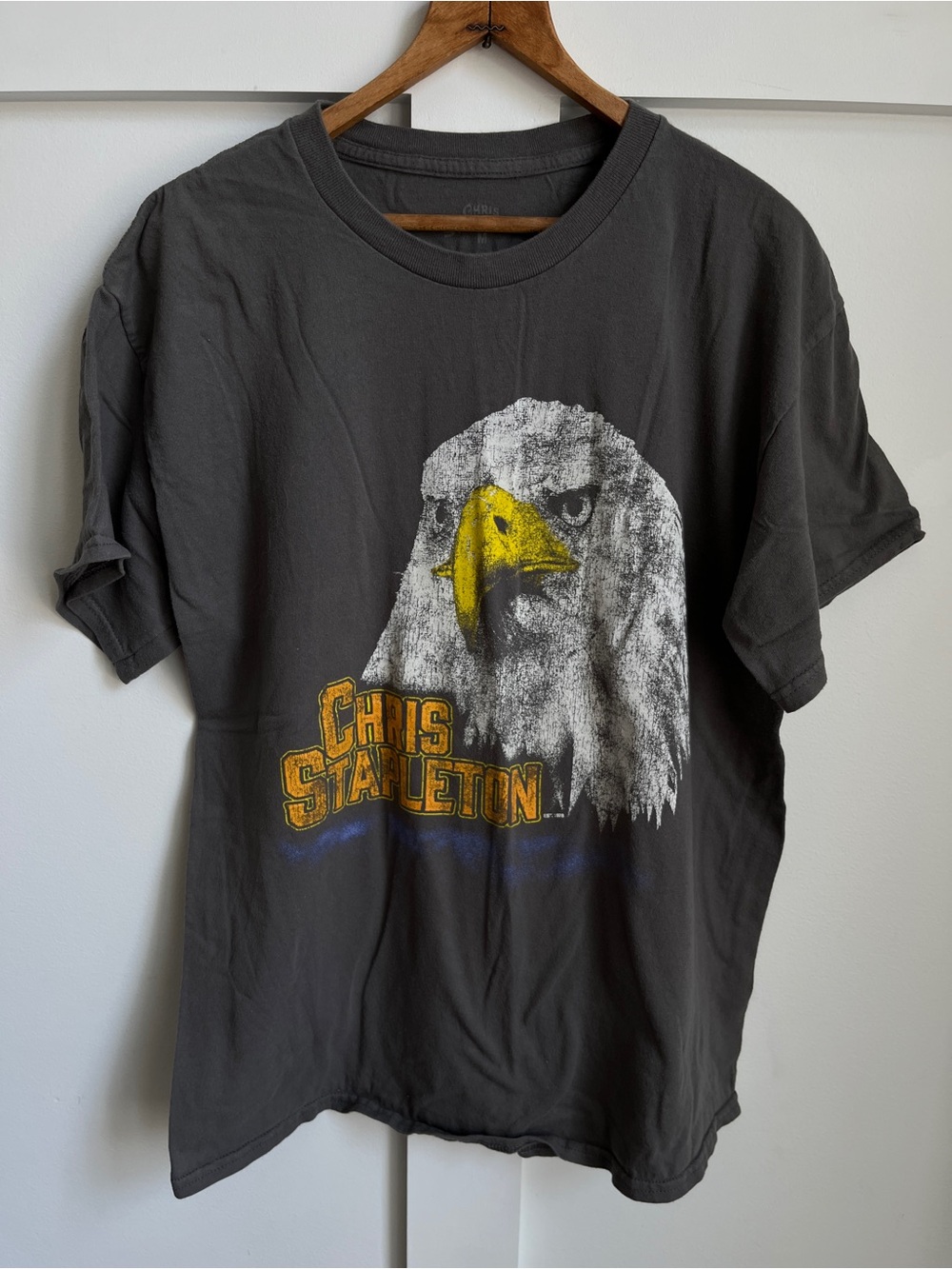 Chris Stapleton Aeropostale Graphic Eagle Tee Grey Medium